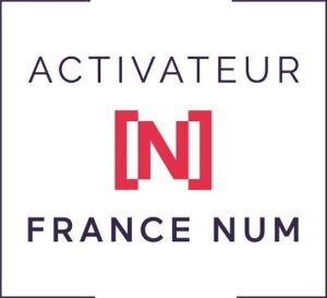 Logo avec le texte "Activateur [N] France Num".